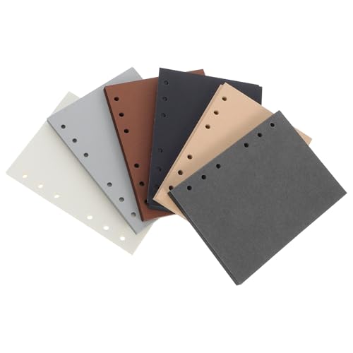 Cabilock 300 Sheets Blank Refill Paper for 6-hole Ring Binders, Unlined Inner Pages Compatible with Travel Diaries and College Course Notebooks, Versatile Use Loose Leaf Planner Inserts