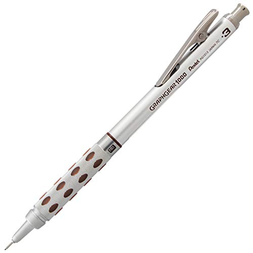 Pentel GraphGear 1000 Automatic Drafting Pencil (0.3mm), Black Accents, 1 Each (PG1013G) - color: 1 Pack, style: 0.3mm