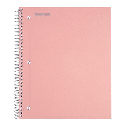 Mintra Office Durable Spiral Notebooks, 3 Subject (Lavender, Sage Green, Salmon, Wide Ruled 3pk) - color: Lavender, Sage Green, Salmon, size: Wide Ruled 3pk