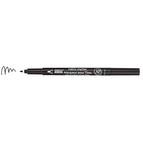 Uchida 522-C-1 Marvy Fine Point Fabric Marker, Black