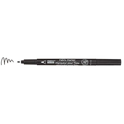 Uchida 522-C-1 Marvy Fine Point Fabric Marker, Black