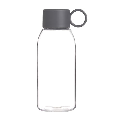 emoi 15oz Kids Water Bottle, Clear Reusable Leak Proof BPA-Free Water Bottles for Boys Girls Men Women Ideal Size for School Travel Hiking Gym Office Ideal for Daily Hydration-Gray - color: Grey, size: 15 Ounces