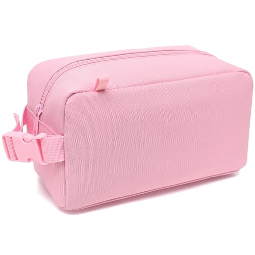 FlowFly Small Insulated Lunch box Portable Soft Bag Mini Cooler Thermal Meal Tote Kit with Buckle for Work, PinkWithBuckle - color: PinkWithBuckle