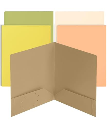 Mr. Pen- Plastic Folders with Pockets, 5 pcs | Aesthetic File Folder with Business Card Slot, 2-Pocket Folder, Back to School, Office, Filing Supplies - color: Honeycomb, size: 5 Pack