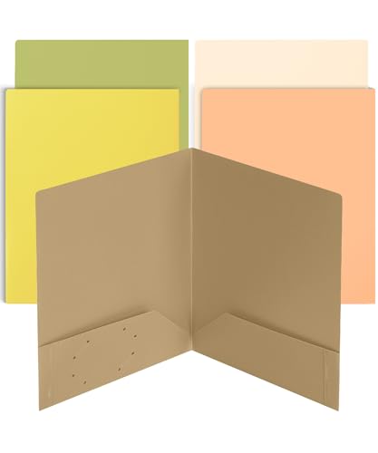 Mr. Pen- Plastic Folders with Pockets, 5 pcs | Aesthetic File Folder with Business Card Slot, 2-Pocket Folder, Back to School, Office, Filing Supplies - color: Honeycomb, size: 5 Pack