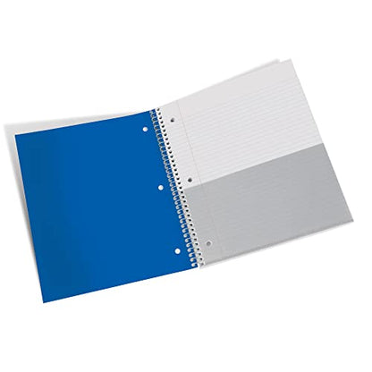 Office Depot® Brand Stellar Poly Notebook, 8-1/2" x 11", 1 Subject, College Ruled, 100 Sheets, Blue