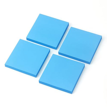 Sticky Notes 3x3 Pop Up Self-Stick Notes Pads with Bright Colors, Easy to Post for Office, School, Home, 4 Pads/Pack, 90 Sheets/Pad (Blue) - color: Blue