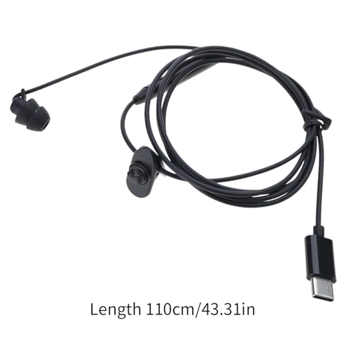 USB Type-C Single-Sided in-line Headset with Microphone, Suitable for Mobile Phones and Computers, Designed for Driving