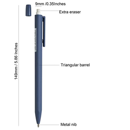 Aesthetic 0.5mm Mechanical Pencil Set 6-Pack Pastel Break-Resistant | Premium Break-Resistant Lead
