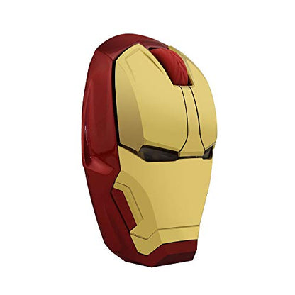 Wireless Iron Man Mouse 2.4G Optical Computer Mouse for Desktop Laptop PC Mac (Gold) - color: Gold