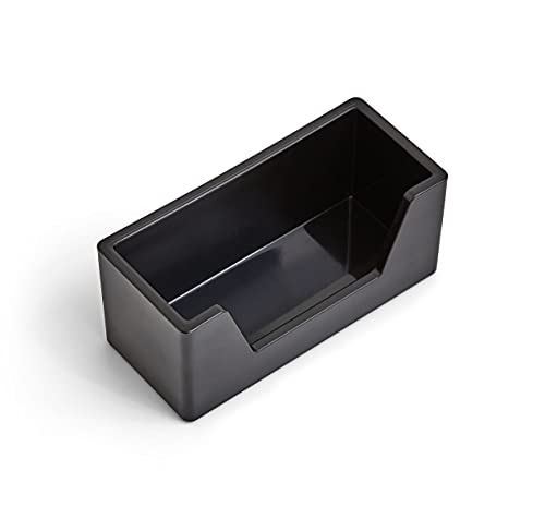 TRU RED Business Card Holder, Black – Desktop Organizer for Professional Card Display - size: 1 Pack, style: Card Holder
