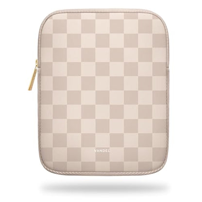 Vandel Slim & Protective Tablet Sleeve for 9-11 inch iPads A16, 11" iPad Pro, 10.9" iPad,10.2" iPad, 10.9" iPad Air, 11 Inch Samsung Galaxy Tab A9+, Bag Fits Magic Keyboard - color: a. Neutral Checker, size: 9-11 Inch Tablet