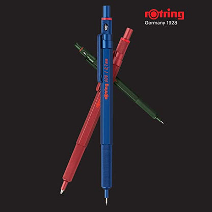rOtring 600 Mechanical Pencil | HB 0.5 mm | Red All-Metal Body | Hexagonal Barrel - color: Red, size: 0.5mm