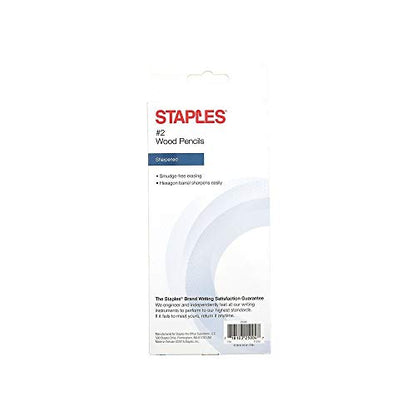 STAPLES 2072146#2 Pre-Sharpened Wood Pencils Yellow 24/Pk (29046)