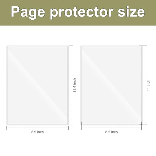 6 Pcs 8.5 x 11'' Rigid Print Protectors, Clear Rigid Top loaders Plastic Paper Page Protectors, Clear Plastic Page Protectors for Photos and Documents