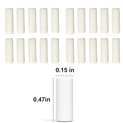 Pack of 20 - Mechanical Pencil Erasers Refill,Erasers Refill Available for Most Mechanical Pencil,Easy to Clean Without Scratching Paper (Dia 0.15, 0.47 inch Length)