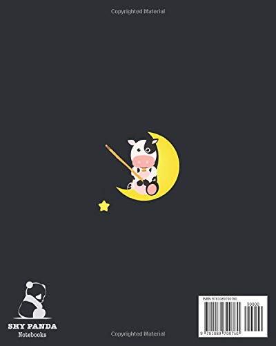 Cow Primary Composition Book: Large Draw and Write Ruled Cow Story Journal with Drawing Space for Grades K-2 & K-3 | Pretty Farm Animal Milk Cow ... Lines Bottom | Kindergarten Early Childhood