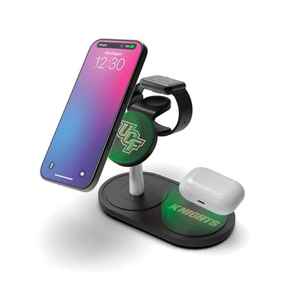 SOAR Collegiate 3-in-1 Wireless Charging Station - color: UCF Knights