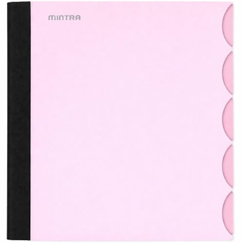 Mintra Office Durable PREMIUM Spiral Notebook (Spring Pink, 5 Subject (8.5in x 11in)) - color: Spring Pink, size: 5 Subject (8.5in x 11in)