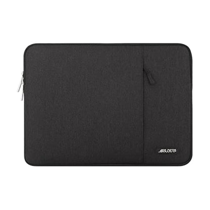 MOSISO Laptop Case 16 inch, 15-15.6 inch Laptop Sleeve Compatible with MacBook Pro 16 M5 M4 M3 M2 M1, HP Acer Dell Lenovo ASUS, Polyester Vertical Computer Sleeve Bag with Pocket, Black - color: Black, size: 16 inch