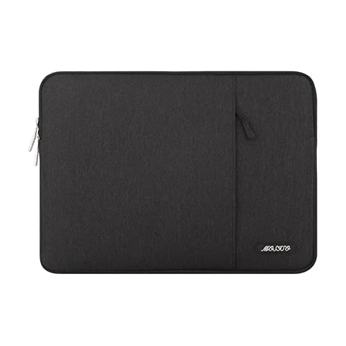 MOSISO Laptop Case 16 inch, 15-15.6 inch Laptop Sleeve Compatible with MacBook Pro 16 M5 M4 M3 M2 M1, HP Acer Dell Lenovo ASUS, Polyester Vertical Computer Sleeve Bag with Pocket, Black - color: Black, size: 16 inch