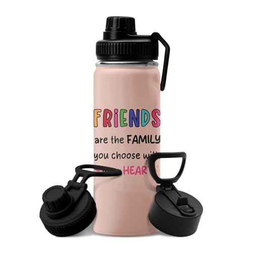 Gifts for Friends Tumbler -Friend Friendship Gifts for Bestie Women - Best Friend Bestie Birthday Christmas Graduation Gift for Soul Sister - Friendship Coffee Cup Water Bottle 18oz - color: Friends