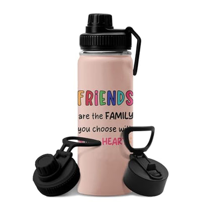Gifts for Friends Tumbler -Friend Friendship Gifts for Bestie Women - Best Friend Bestie Birthday Christmas Graduation Gift for Soul Sister - Friendship Coffee Cup Water Bottle 18oz - color: Friends