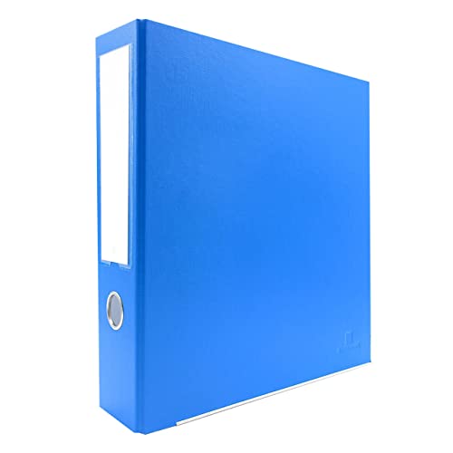 3-Ring Premium Round-Ring Binder - Ocean Blue, 3" Spine, by Bindertek | 450 Sheet Capacity, 2" Round Rings, Linen-Textured Covers, Steel Reinforced Edges, Spine Label Included - color: Ocean Blue, size: 3" Spine