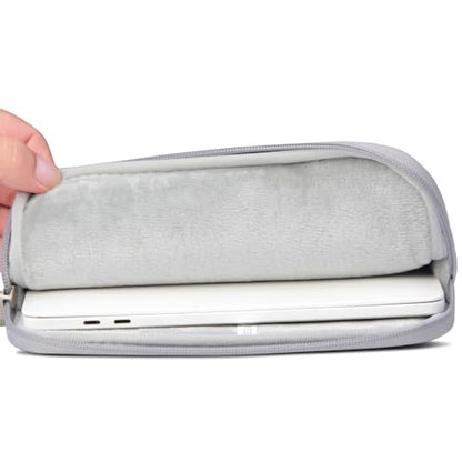 Megoo 12inch Laptop Sleeve Case with Handle Carrying Travel Case(Gray) | Fit for Microsoft Surface Pro 12", Pro 11/10/9/X/8 13", Pro 7/6/5/4 12.5" and Most 11"-13" Tablet Chromebook Computers - color: Gray, size: 11-12.5Inch