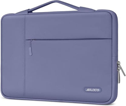 MOSISO Laptop Case 13.3 inch, 13.3 inch Laptop Sleeve with Handle | Compatible with MacBook Air/Pro 13/Pro 14, HP Dell ASUS Lenovo, Polyester Multifunctional Computer Bag, Lavender Gray - color: Lavender Gray, size: 13.3 inch