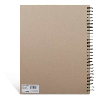 KINGART Mixed Media Paper Pad – 11x14 Inch, 1-Pack – 60 Sheets (98 lb / 160 GSM), Heavyweight Acid-Free Paper – Spiral-Bound Art Pad with Chipboard Backing