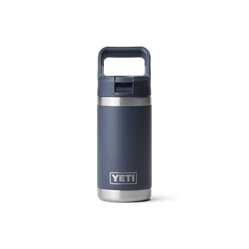 YETI Rambler Jr. 12 oz Kids Bottle, with Straw Cap - color: Navy
