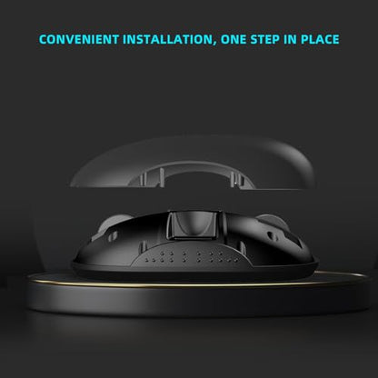 ONE-UP Wireless Mouse, 2.4G, Bluetooth5.0/3.0, Sound and Quiet Click, USB Nano Receiver, for Laptop, Chromebook, PC, Mac, Windows (Gray)