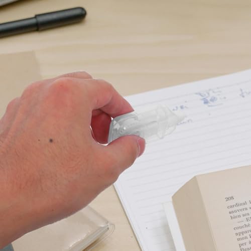 6 Pcs Correction Tape for Students Portable Out Tape with Translucent Dispenser Easy to Use for School Supplies and Writing Correction 2.67X1.18X0.59In White