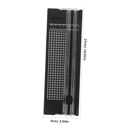 TEHAUX Portable Paper Cutter for Scrapbooking Manual Photos Trimmer Side Ruler Elegant Design for Crafting Office and Home Use Convenient and Simple to Operate