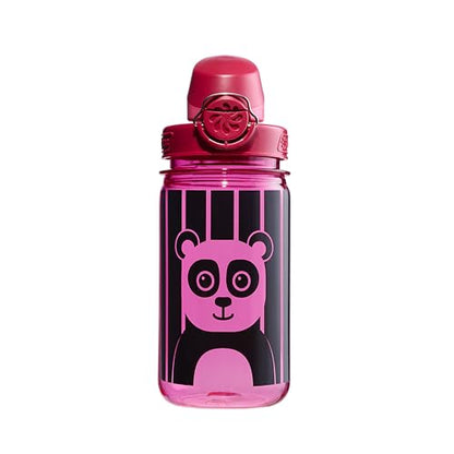 Nalgene Kids' 12 oz On The Fly Lock-Top Water Bottle, Pink Panda - color: Pink Panda, size: 12 Ounces