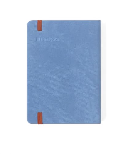 Lined Journal Notebook 4 x 5.6 in (A6), 160 Pages, PU Leather Hardcover, 100gsm Thick Paper, Compact Notebook for Notes, Daily Writing & Travel, Planning Card Included (2025)(Light Steel Blue) - color: Light Steel Blue, size: A6（2025）