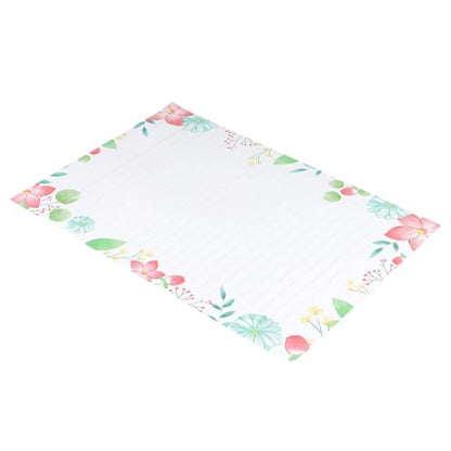 MOUYAT 500 Sheets A4 Stationery Writing Paper, 8.5" x 11" Letter Size Unpunched Ruled Filler Paper, Loose-Leaf Line for Office