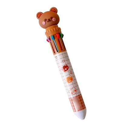 Multi-Color Gel Pen Set with Quick-Drying Ink, Push-Button Retractable Design, Writing Ballpoint Pens for Students & Office Use – Premium Plastic Body, Cute & Functional Stationery (Compatible with