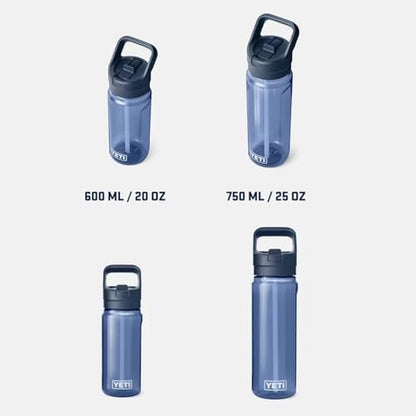 YETI Yonder 600 ml/20 oz Water Bottle with Yonder Straw Cap, Royal Blue - color: Royal Blue, size: 20 Ounces