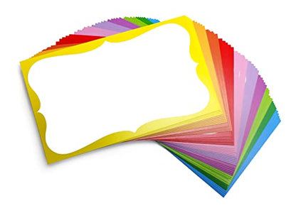 PPAPPAPPIYO 3x5 colorful index card / (Set of 50) Blank index cards flash card 250gsm (10multi)
