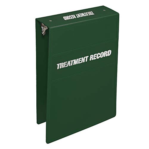 Carstens 3-Inch Heavy Duty Round Ring Binder for Treatment Administration Records – Top Opening Forest Green, Durable Plastic, No-Gap Rings, No Pockets, Holds 400 Letter Sheets, Made in USA, (1789-3R) - color: Hunter Green, size: 3"