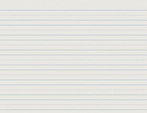 School Smart Skip-A-Line Ruled Writing Paper, 3/4 Inch Ruled Long Way, 11 x 8-1/2 Inches, 500 Sheets - size: 11" x 8.5" - 3/4" Ruled