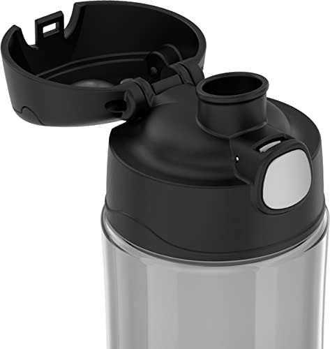 THERMOS FUNTAINER 16 Ounce Plastic Hydration Bottle with Spout, Black - color: Black