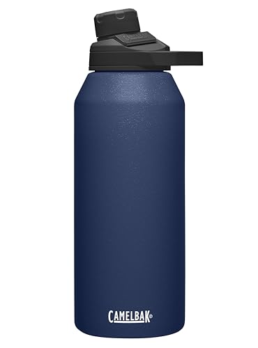CamelBak Chute Mag Vacuum Insulated Stainless Steel Water Bottle, Magnetic Leak‑Resistant Cap for Everyday Hydration - color: Navy, size: 40 Ounces