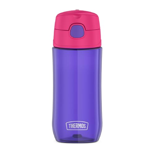 THERMOS FUNTAINER 16 Ounce Plastic Hydration Bottle with Spout, Purple - color: Purple