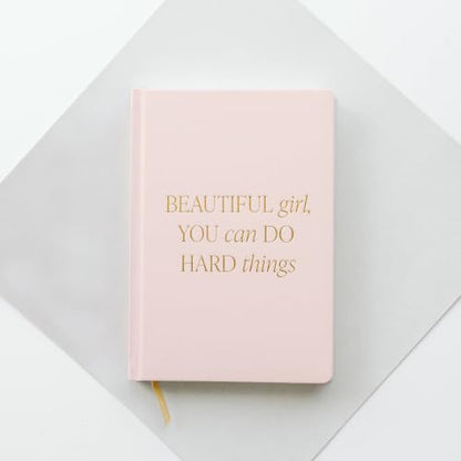 Sweet Water Decor Journal for Women - Pink Journal & Writing Notebooks for Adults - Cute & Beautiful Journals for Women - 100 Ruled Pages - Journal with Gold Foil Details - Beautiful Girl. Size: 8.1" x 5.6" x .6" - style: Beautiful Girl