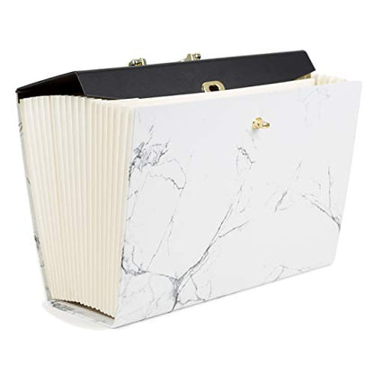 U Brands Fashion Expanding File Folder, Legal Size, 19 Pocket - style: Marble Print