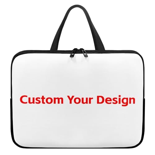 HUGS IDEA Laptop Sleeve Carrying Case for Women Computer Cover with Handle Notebook Messenger - color: Custom Laptop Bag, size: 10inch