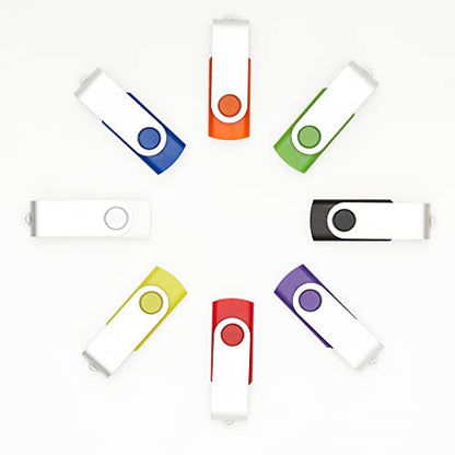 100 Pack 256MB USB Flash Drives in 5 Random Colors USB 2.0 Wholesale Lot Bulk Memory Sticks (100 Pack, 256MB) - size: 256MB, style: 100 Pack